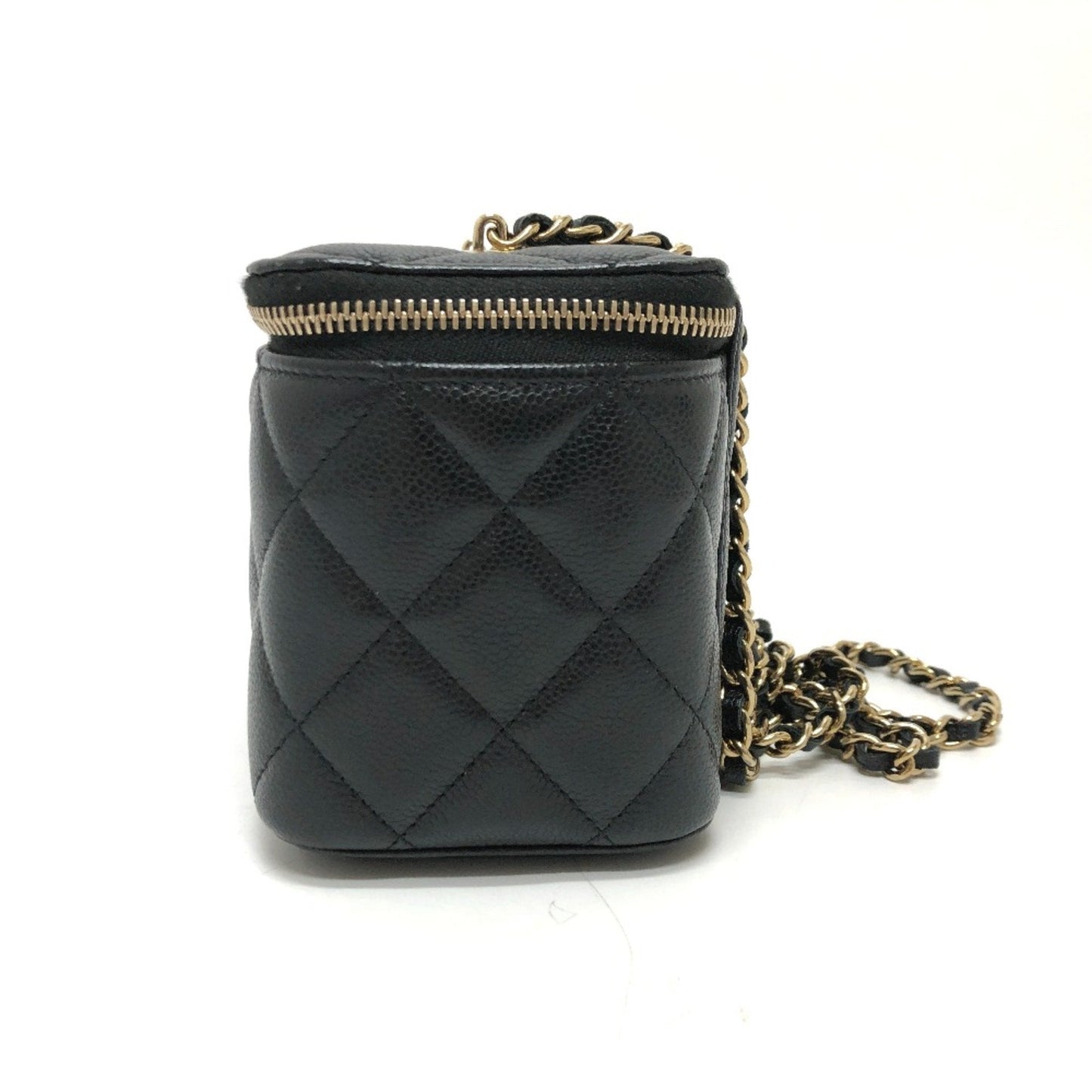 Chanel AP1341 Timeless classic line Single Chain Crossbody Shoulder Bag Black GoldHardware