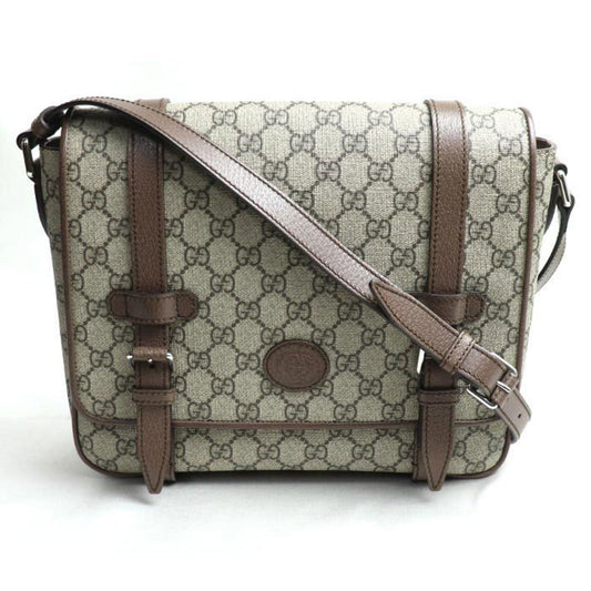 Gucci Brown Gg Supreme Shoulder Bag ()