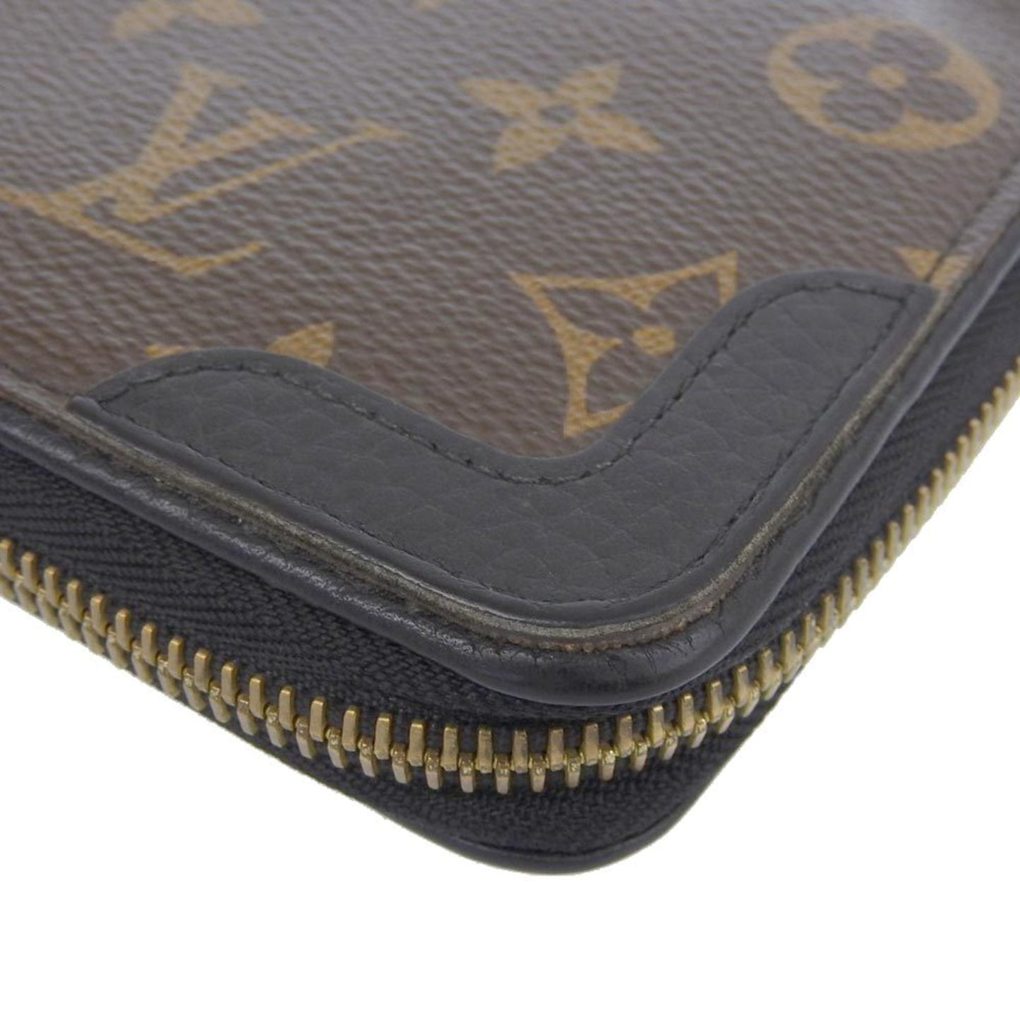 LOUIS VUITTON Monogram Zippy Retiro Round Long Wallet Noir M61855