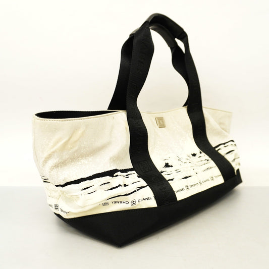 ChanelAuth  Sport Tote Bag Nylon Tote Bag Black,Gray