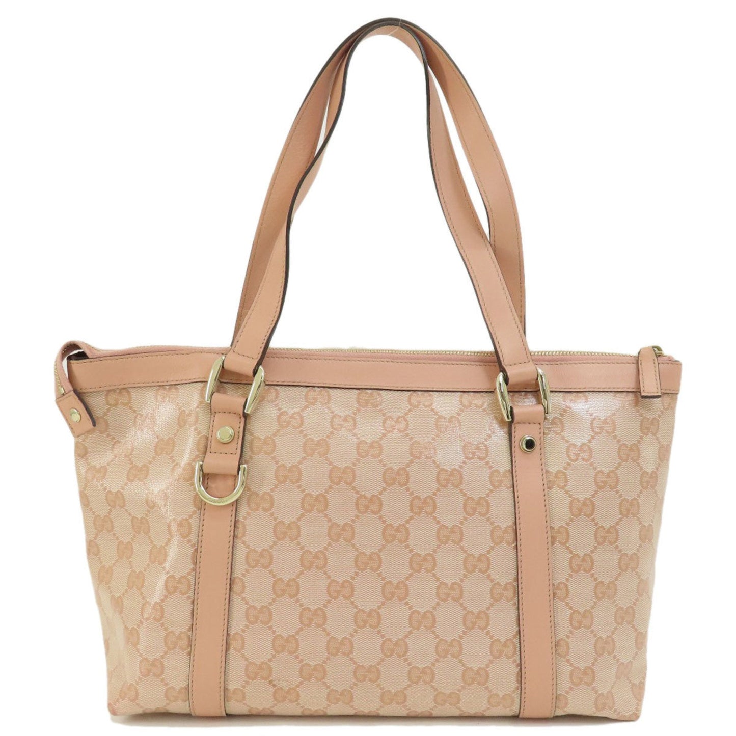 Gucci Pink Coated Canvas Handbag