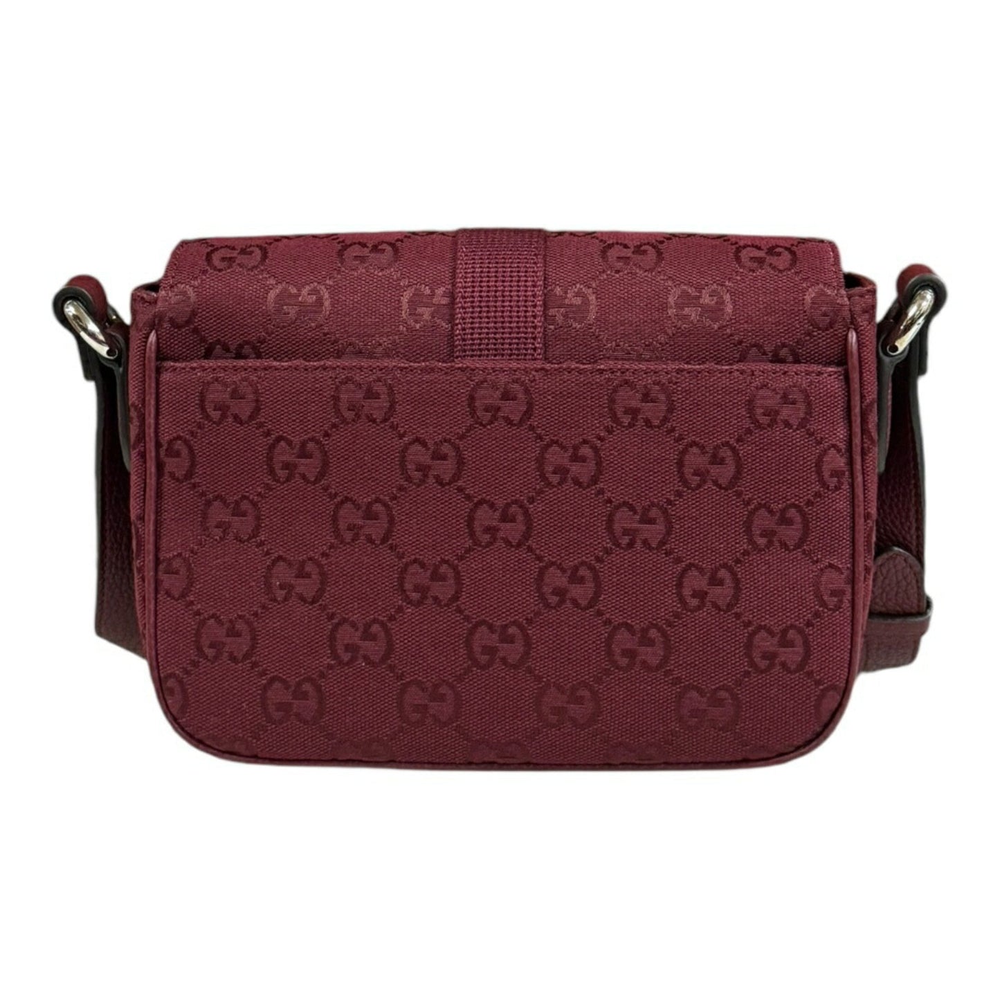 Gucci Gg Canvas Red Color Gg Canvas Shoulder Bag