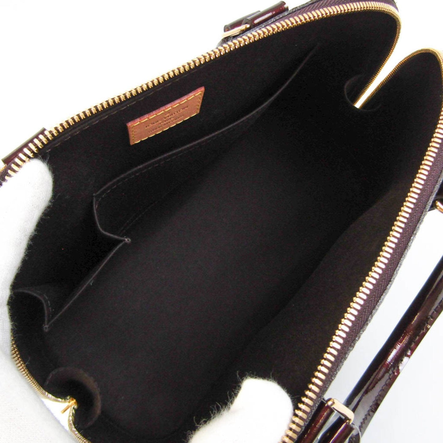 LOUIS VUITTON Monogram Vernis ALMA PM M91611 Women's Handbag Amarante