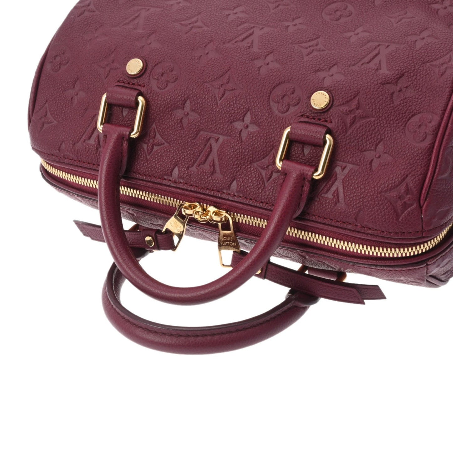 LOUIS VUITTON Monogram Empreinte Speedy Bandouliere 25 Orole M40764 Women's Leather Bag