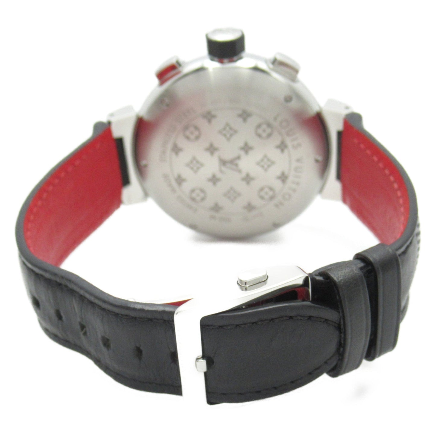 LOUIS VUITTON Tambour Voyage Chronograph Wrist Watch watch Wrist Watch Q102C Mechanical Automatic Gray Stainless Ste Q102C