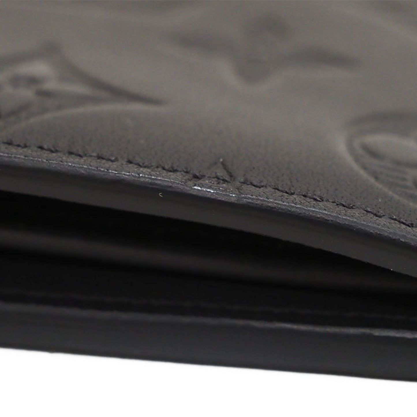 LOUIS VUITTON Portefeuille Blazer Monogram Shadow Black M62900 Bifold Long Wallet Men's
