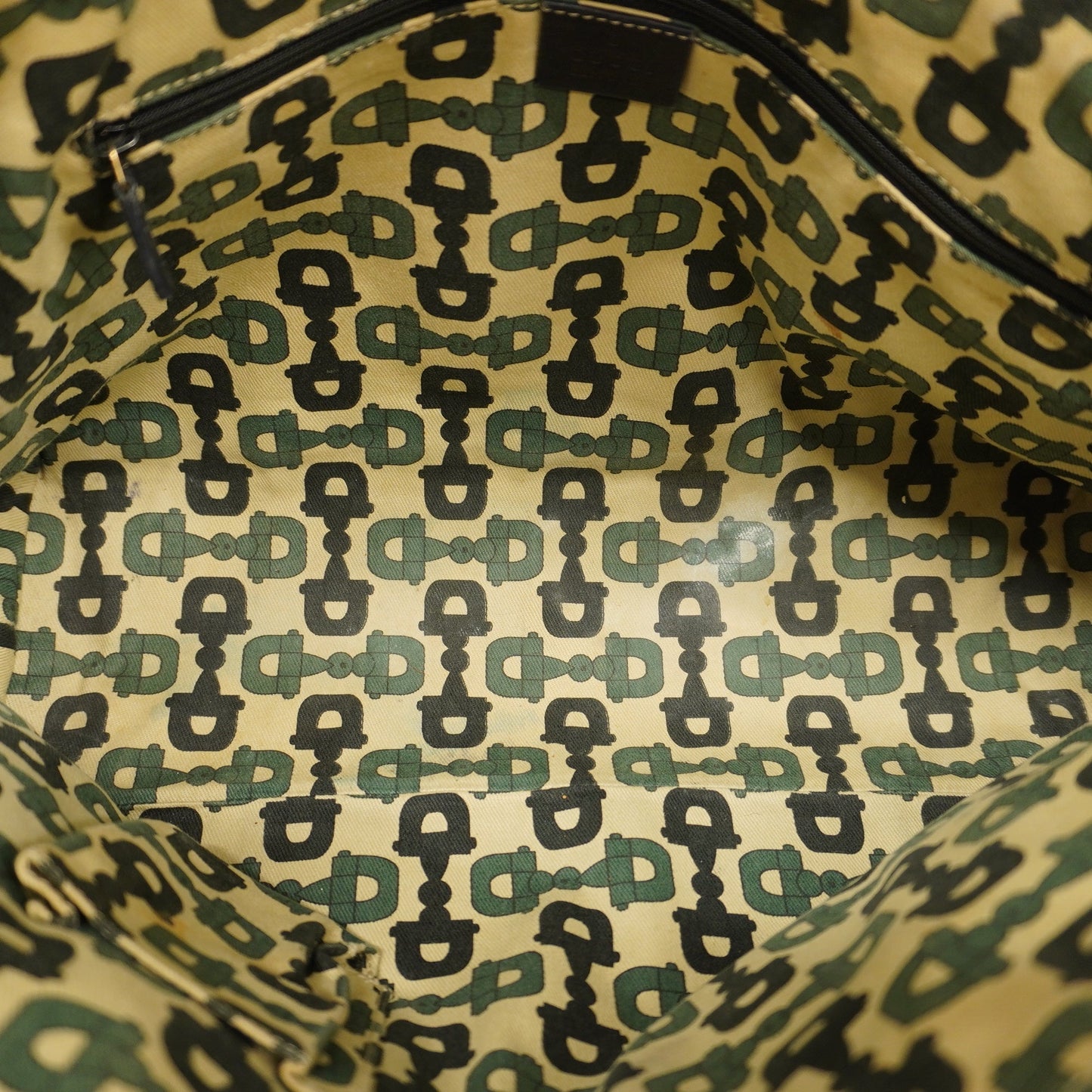 GUCCI ssima Princey 177052 Women's Leather Tote Bag Black