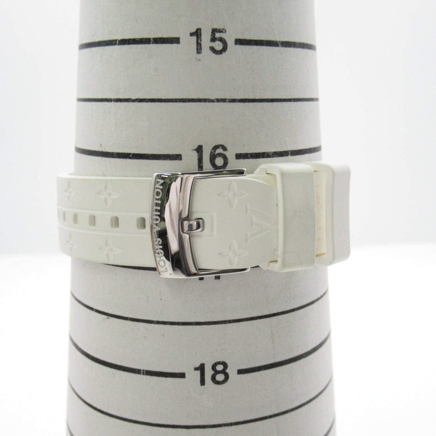 LOUIS VUITTON Tambour Chrono Lovely Cup 12P Diamond/Lug Diamond Wrist Watch Wrist Watch Q132H Quartz White White shell Q132H