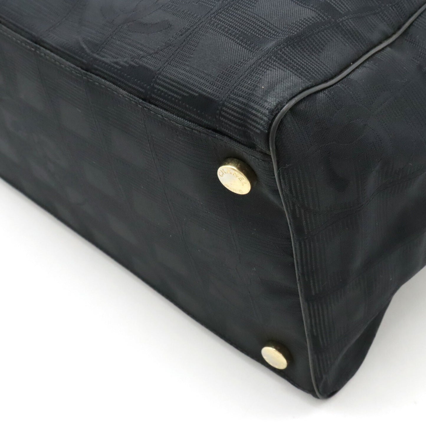 CHANEL New Travel Line Tote Bag Handbag Shoulder Black A20518