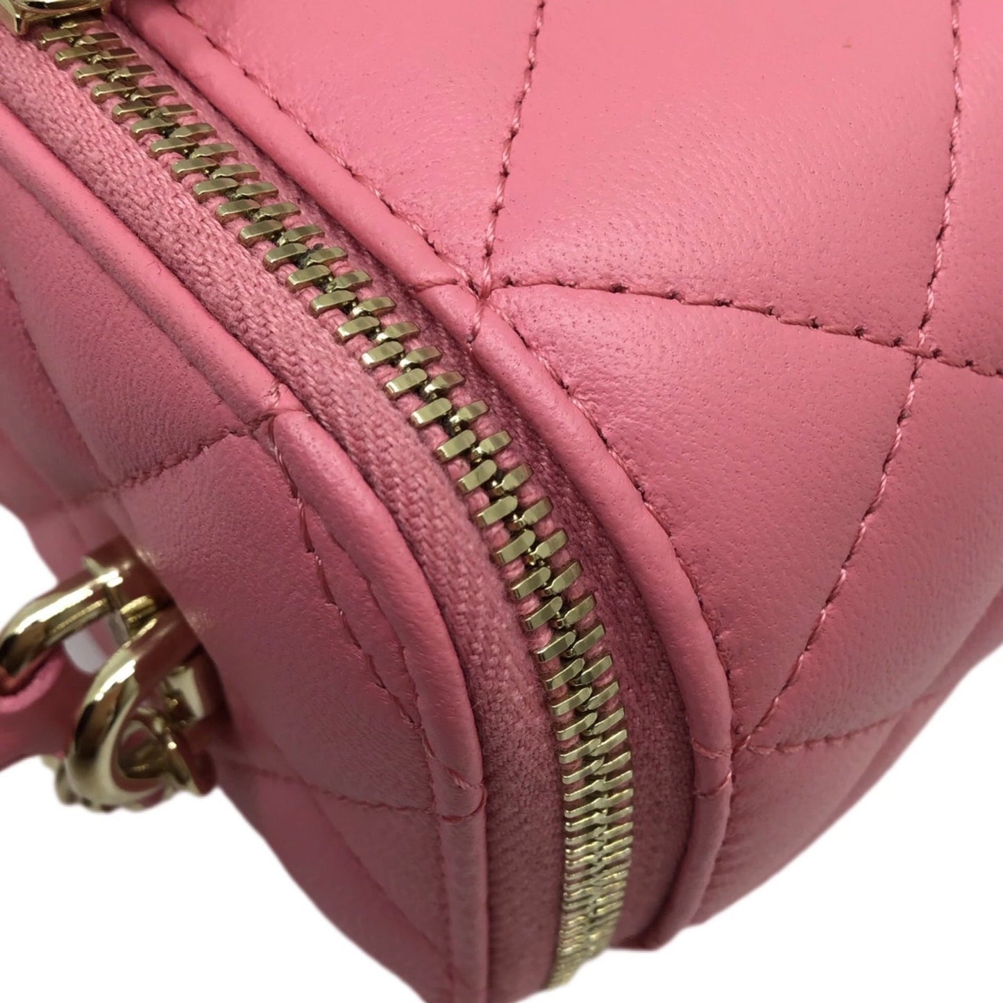 CHANEL Vanity Chain Bag AP2199 Lambskin Pink G Hardware Shoulder Women Men