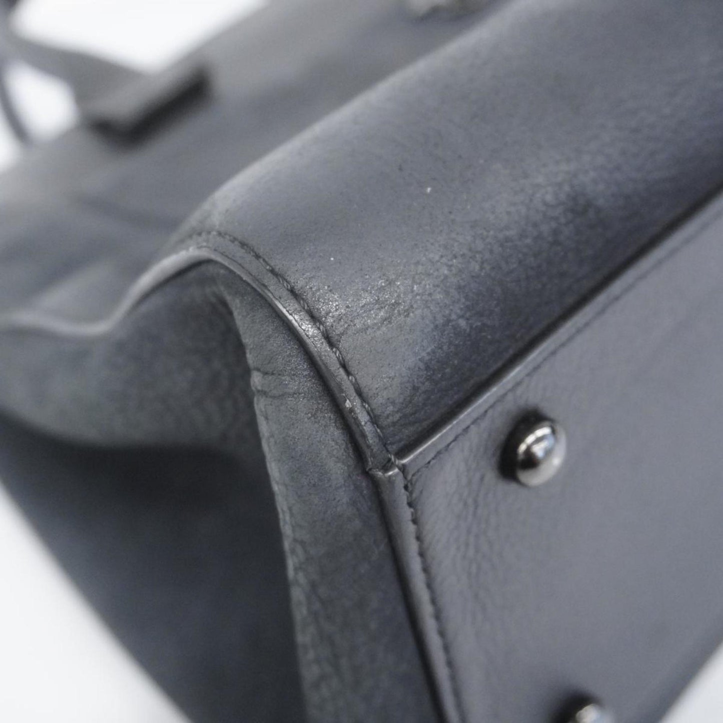 Chanel Tote Bag Executive Leather Black Women's