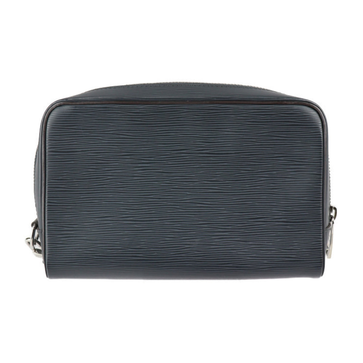 LOUIS VUITTON Neo Hoche Second Bag M54047 Epi Leather Blue Nuit Silver Hardware Wristlet Clutch Pouch Vuitton