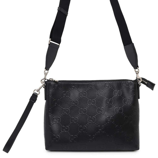 Gucci Black Leather Clutch Bag Shoulder Bag ()