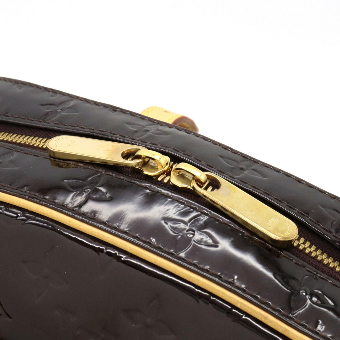 LOUIS VUITTON Vernis Summit Drive Handbag Tote Bag Enamel Calf Amarant M93516