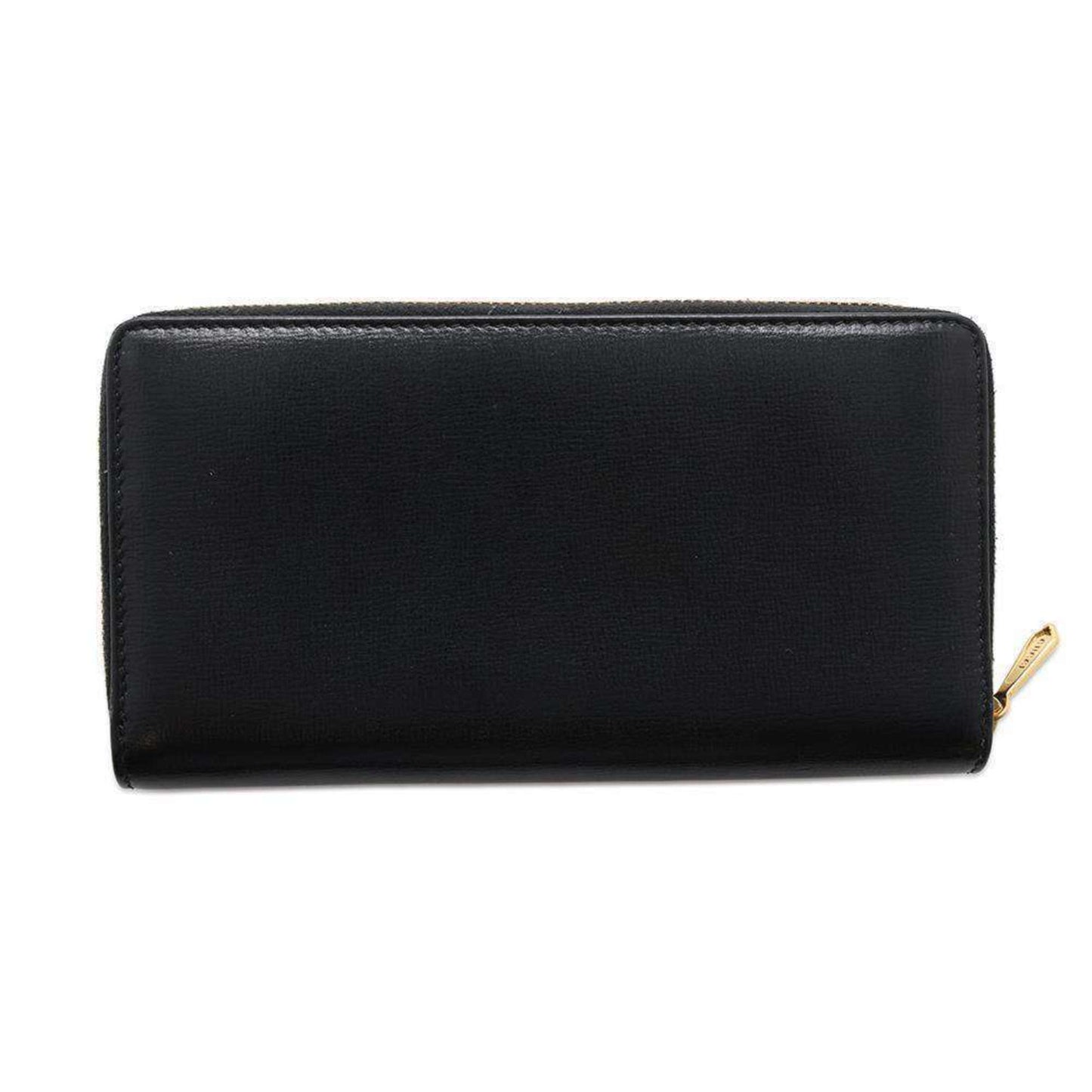 Gucci Black Leather Long Wallet (Bi-Fold)
