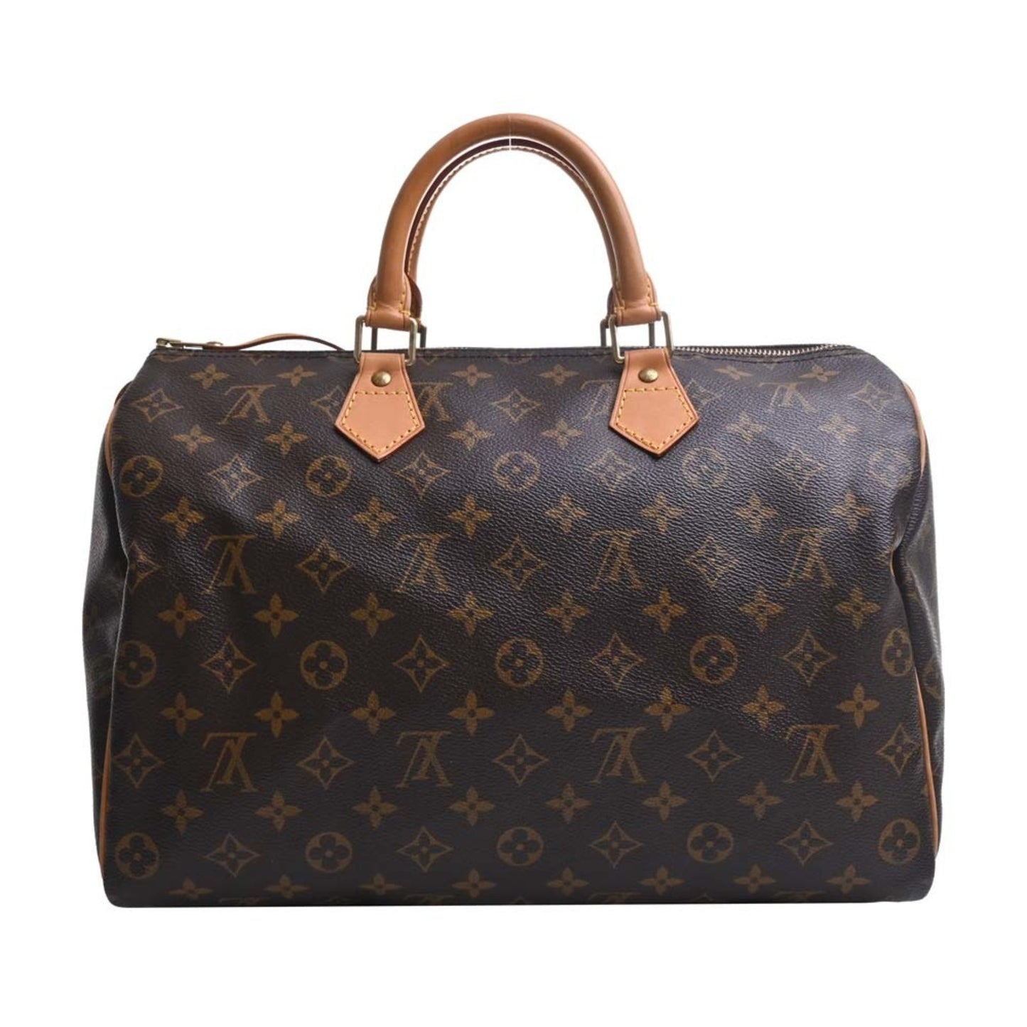 LOUIS VUITTON Monogram Speedy 35 Handbag Boston Bag M41524 Brown Women's