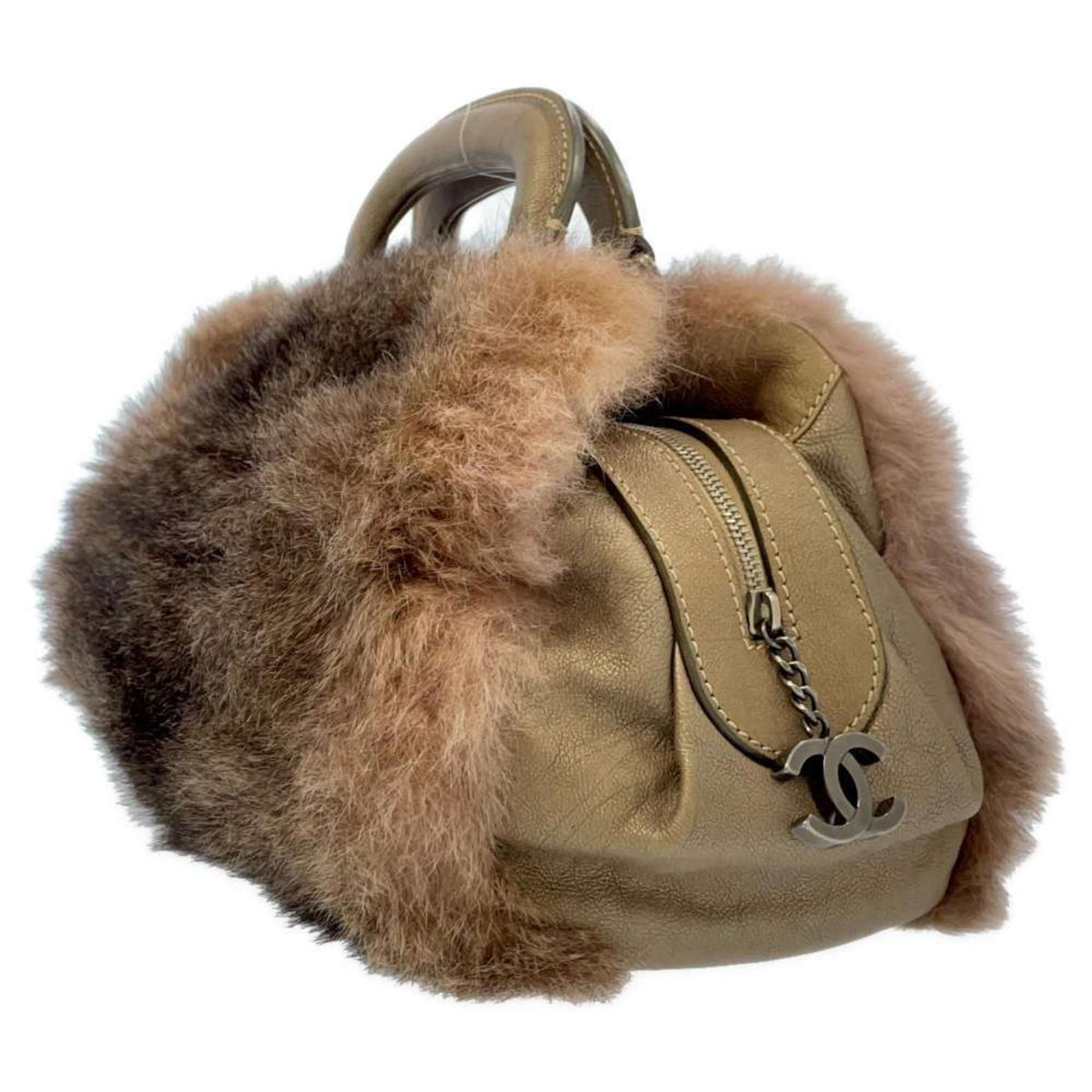 Chanel handbag fur coco mark CHANEL bag