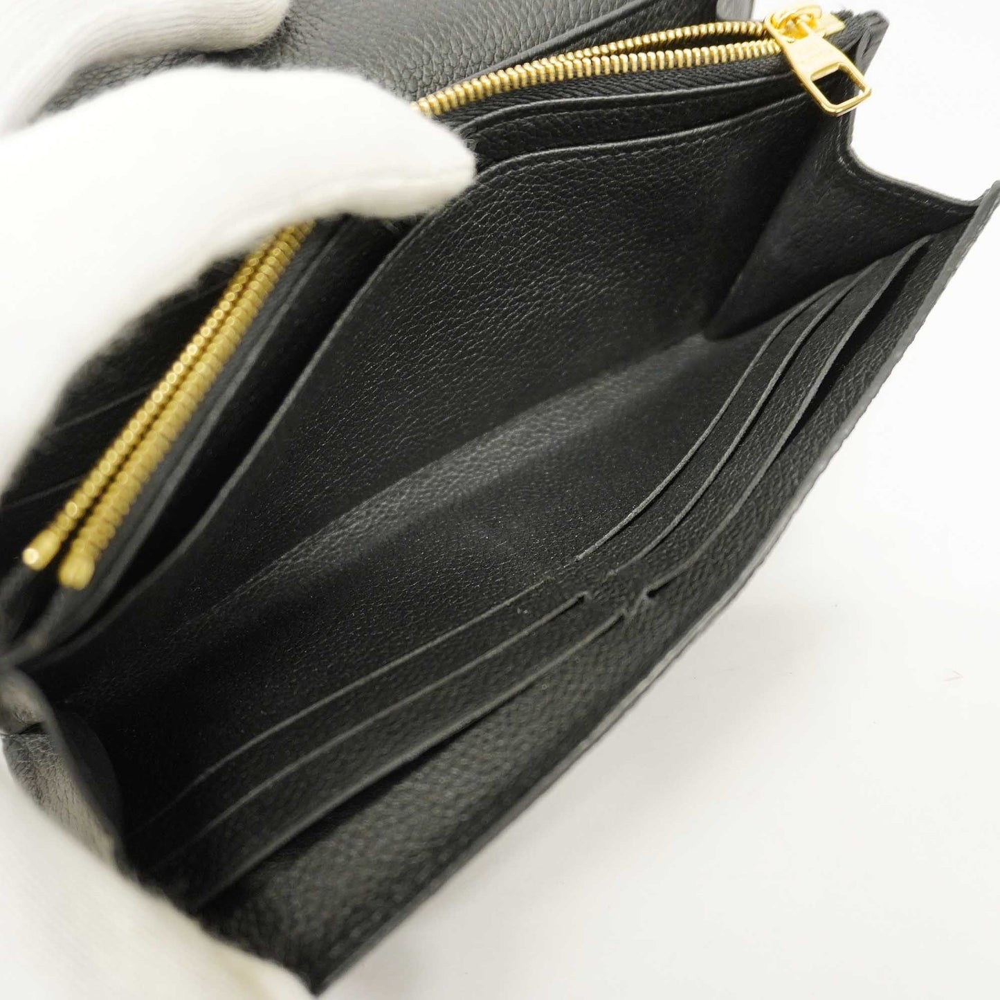 LOUIS VUITTONAuth  Monogram Empreinte Portefeuille Sarah M61182 Women's Wallet