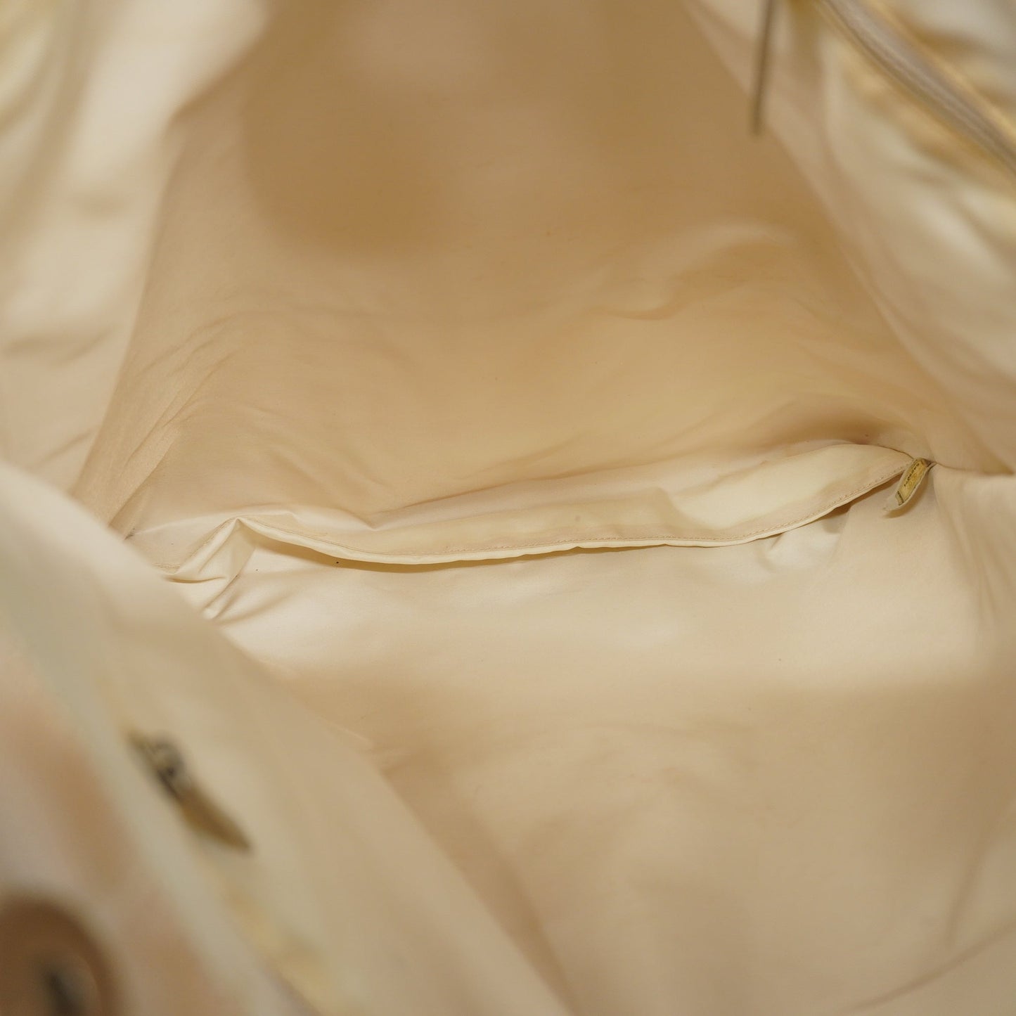 ChanelAuth  New Travel Line Women's Leather,Nylon Tote Bag Beige