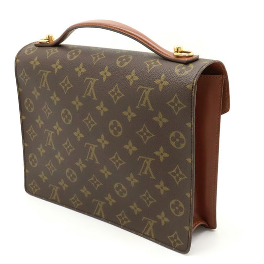 LOUIS VUITTON Monogram Monceau 28 Second Bag Handbag Missing Key M51185