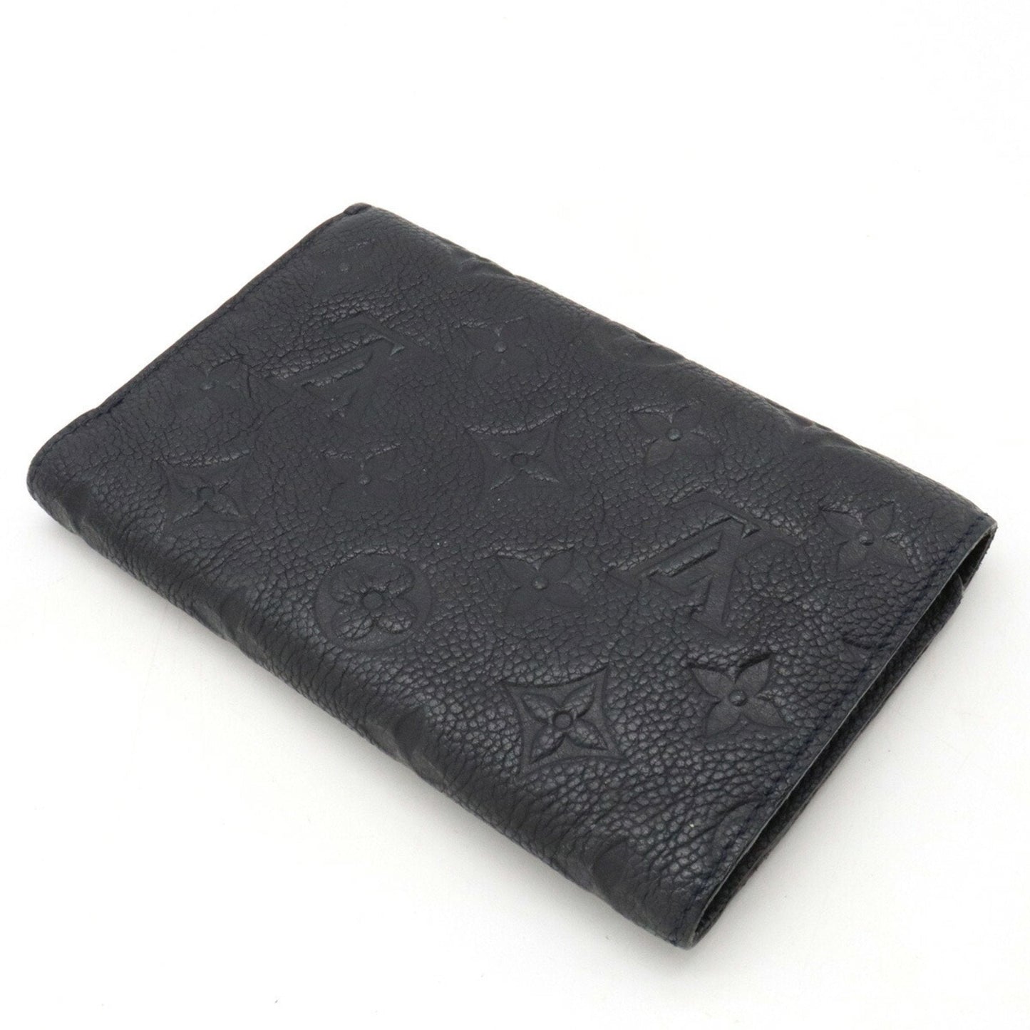 LOUIS VUITTON Monogram Empreinte Portefeuille Curieuse Trifold Wallet Infini Black M60539