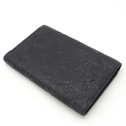 LOUIS VUITTON Monogram Empreinte Portefeuille Curieuse Trifold Wallet Infini Black M60539