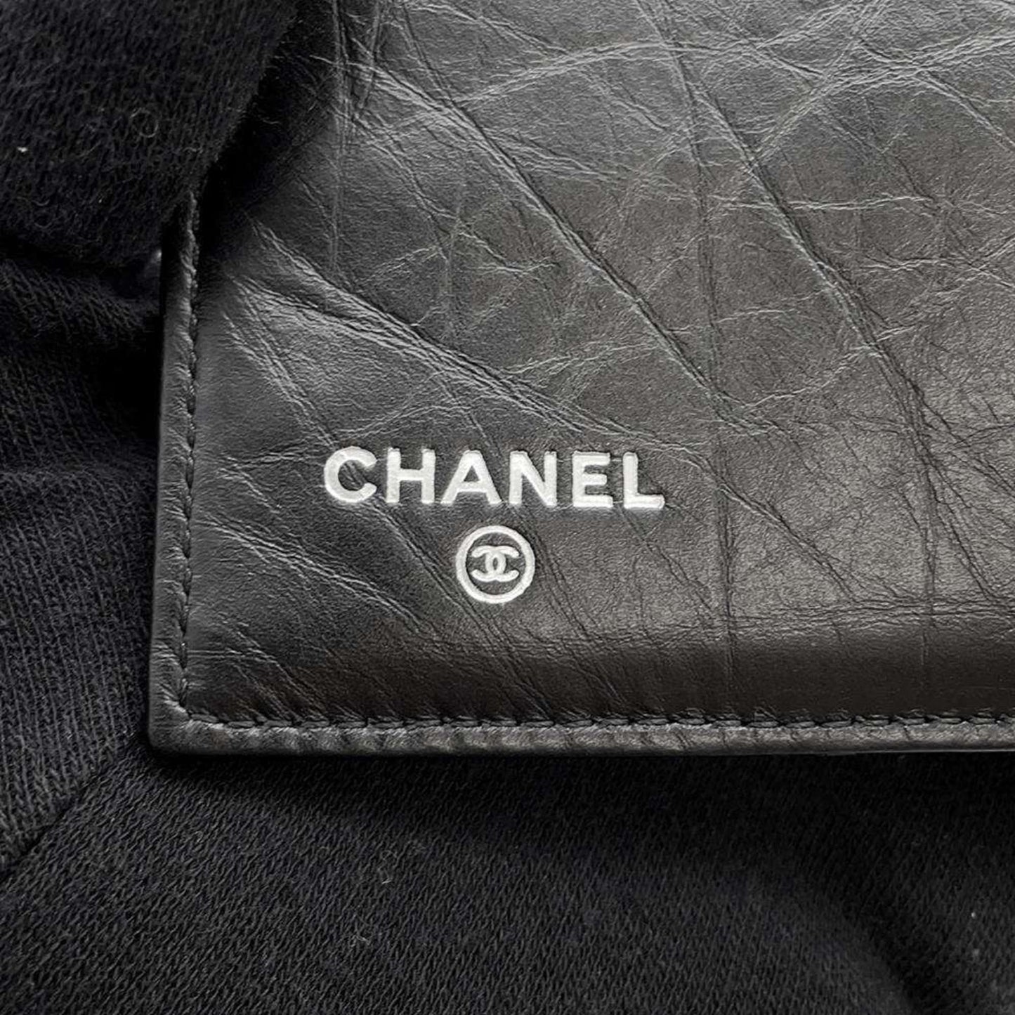 Chanel Long Wallet Matelasse Icon Charm Coco Mark Lambskin CHANEL Black