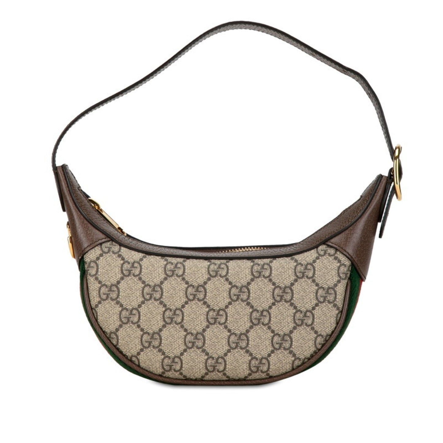 Gucci Beige Brown Pvc Leather Handbag ()