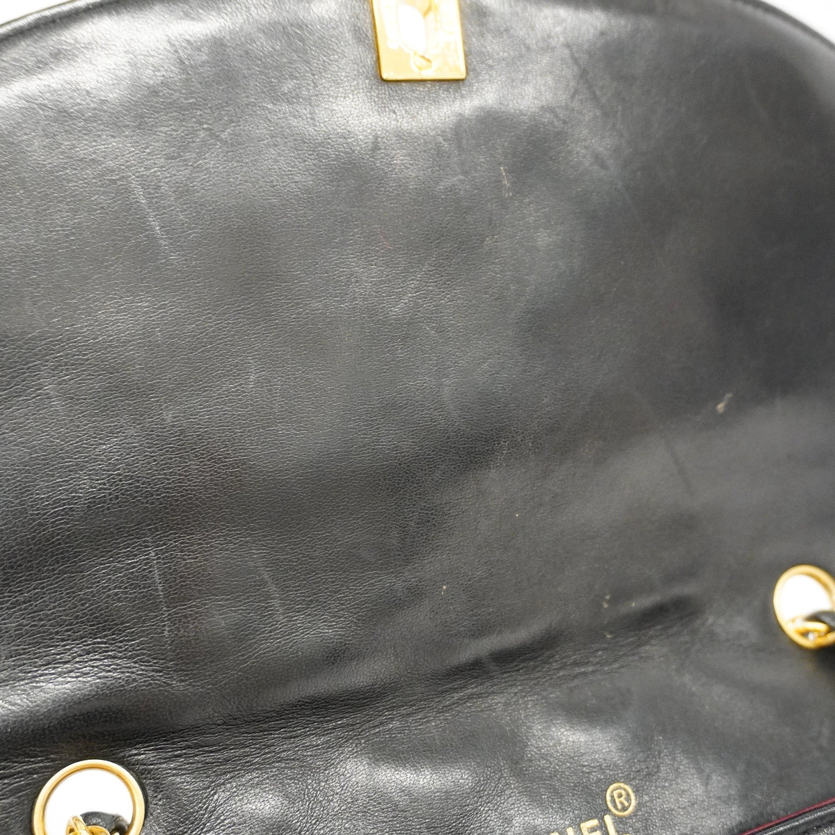 ChanelAuth  Matelasse Diana Flap Chain Shoulder Leather Shoulder Bag Black