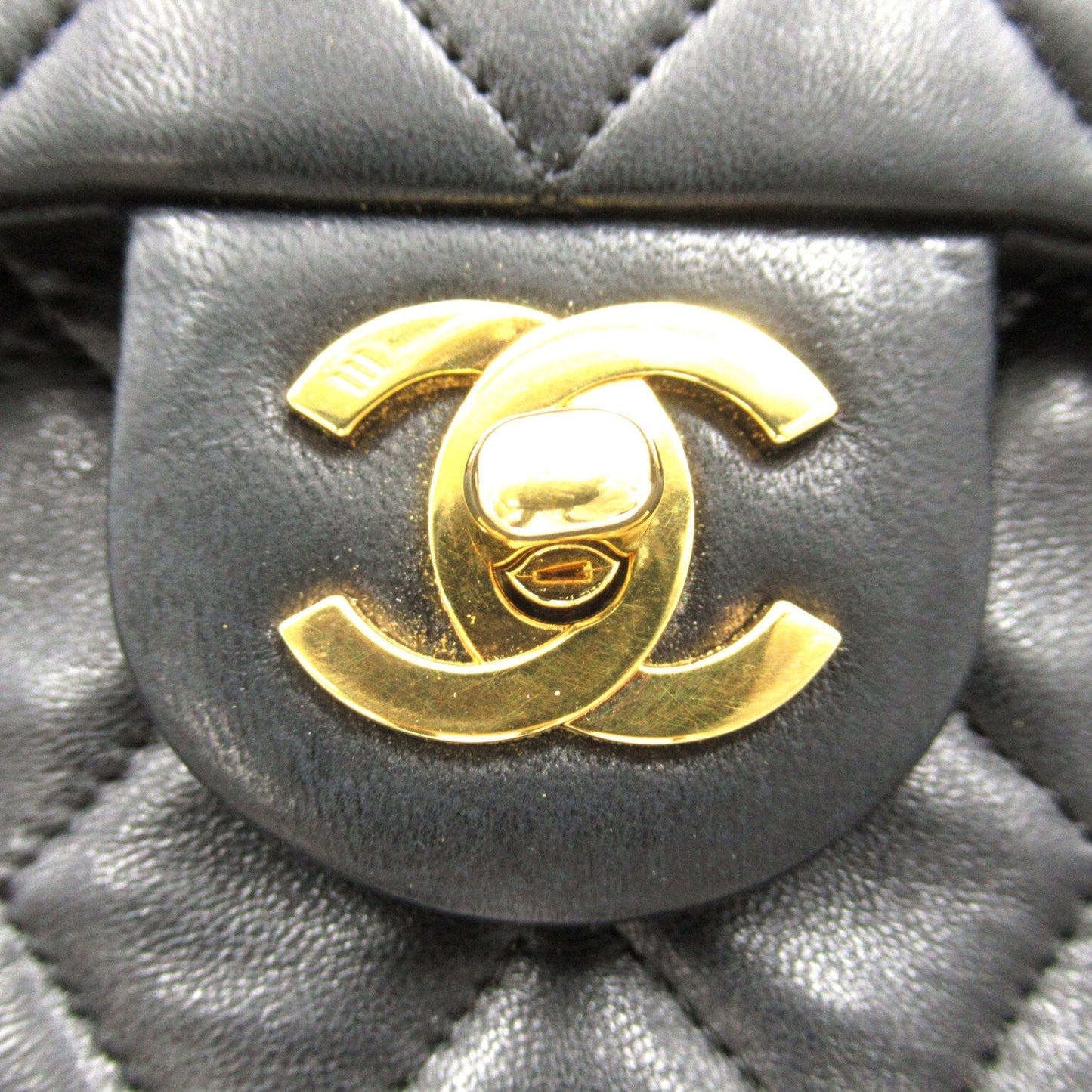 CHANEL Mini Materasse Chain Shoulder Black Lambskin (sheep leather)