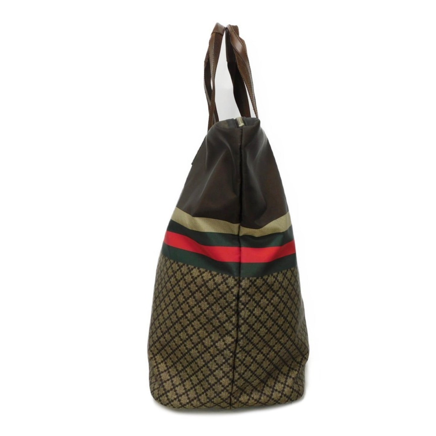Gucci Brown Nylon Tote Bag