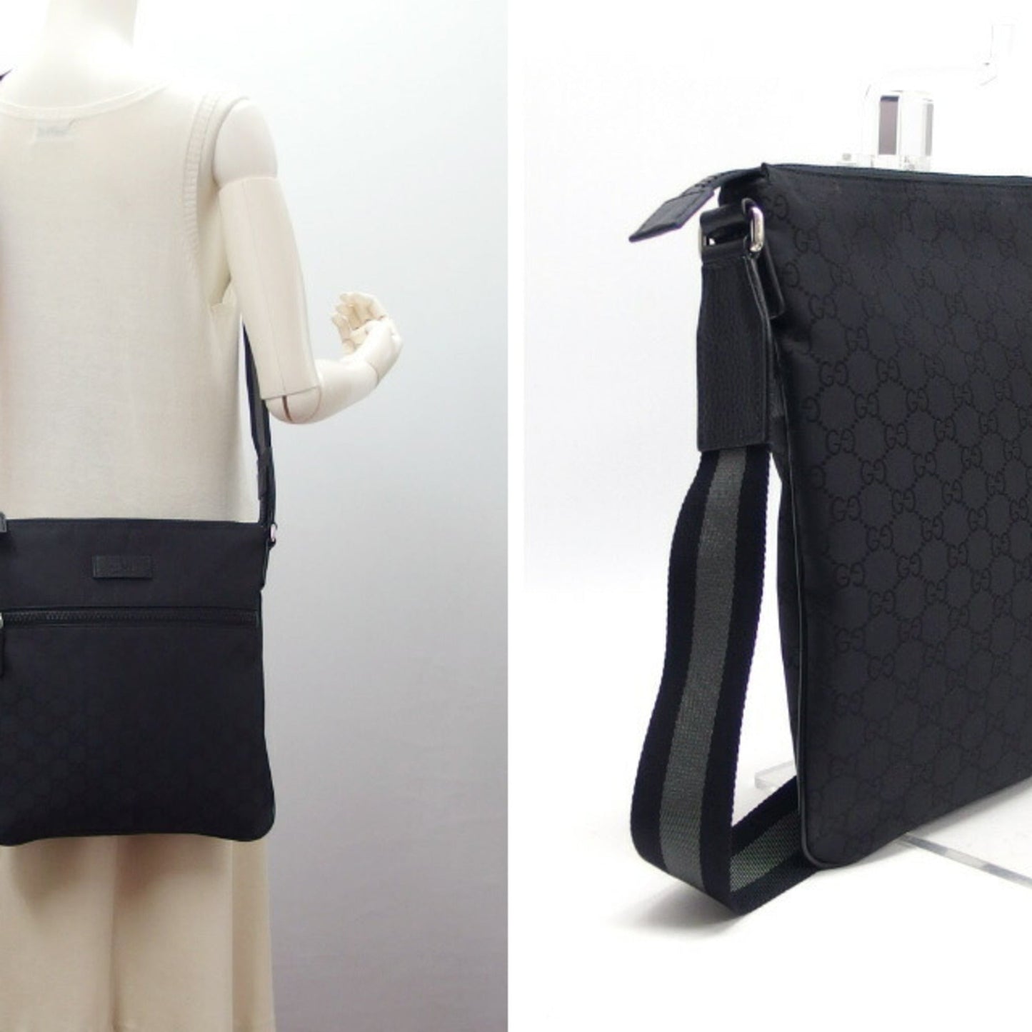 Gucci Black Nylon Shoulder Bag