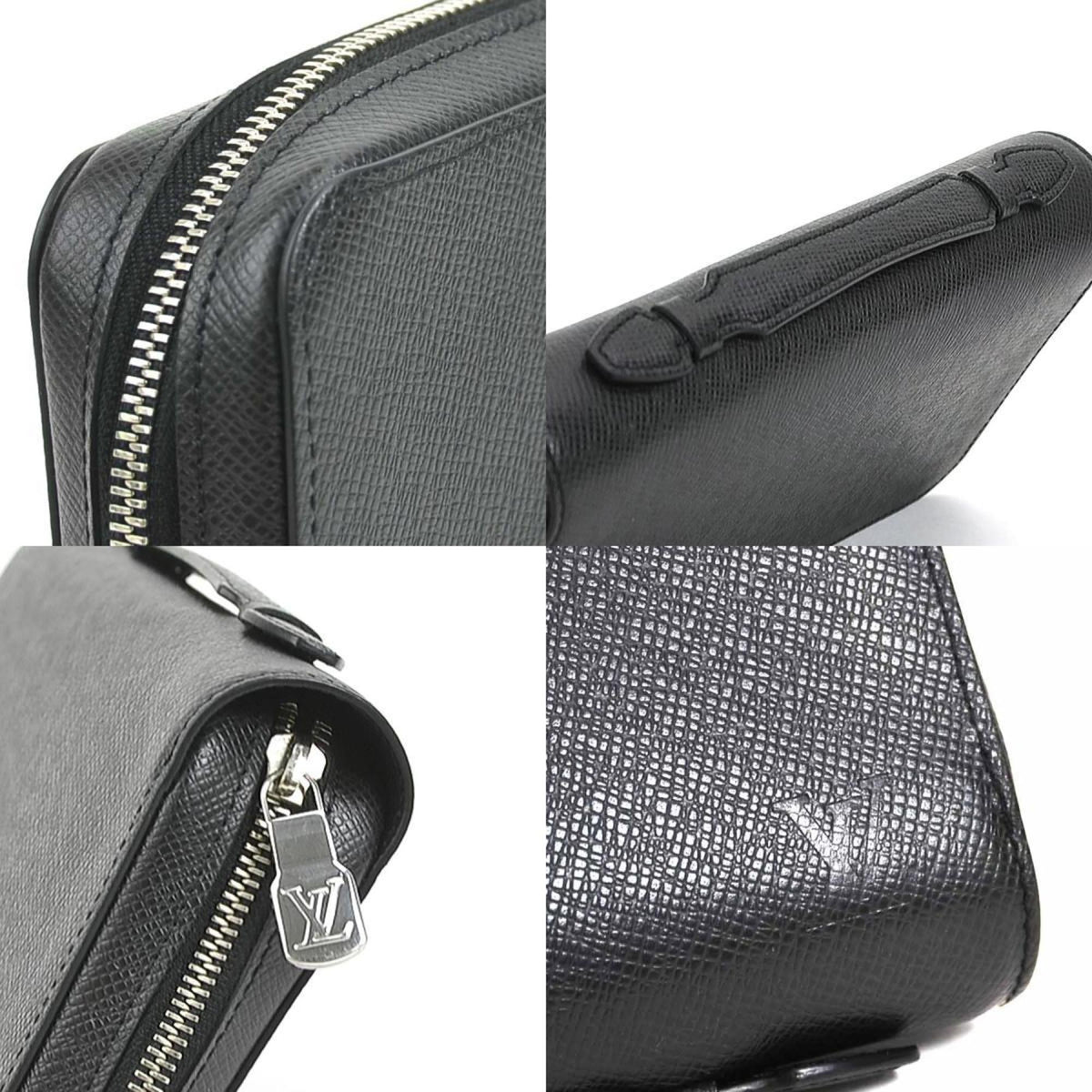 LOUIS VUITTON Organizer Second Bag Taiga Ardoise Men's M44275