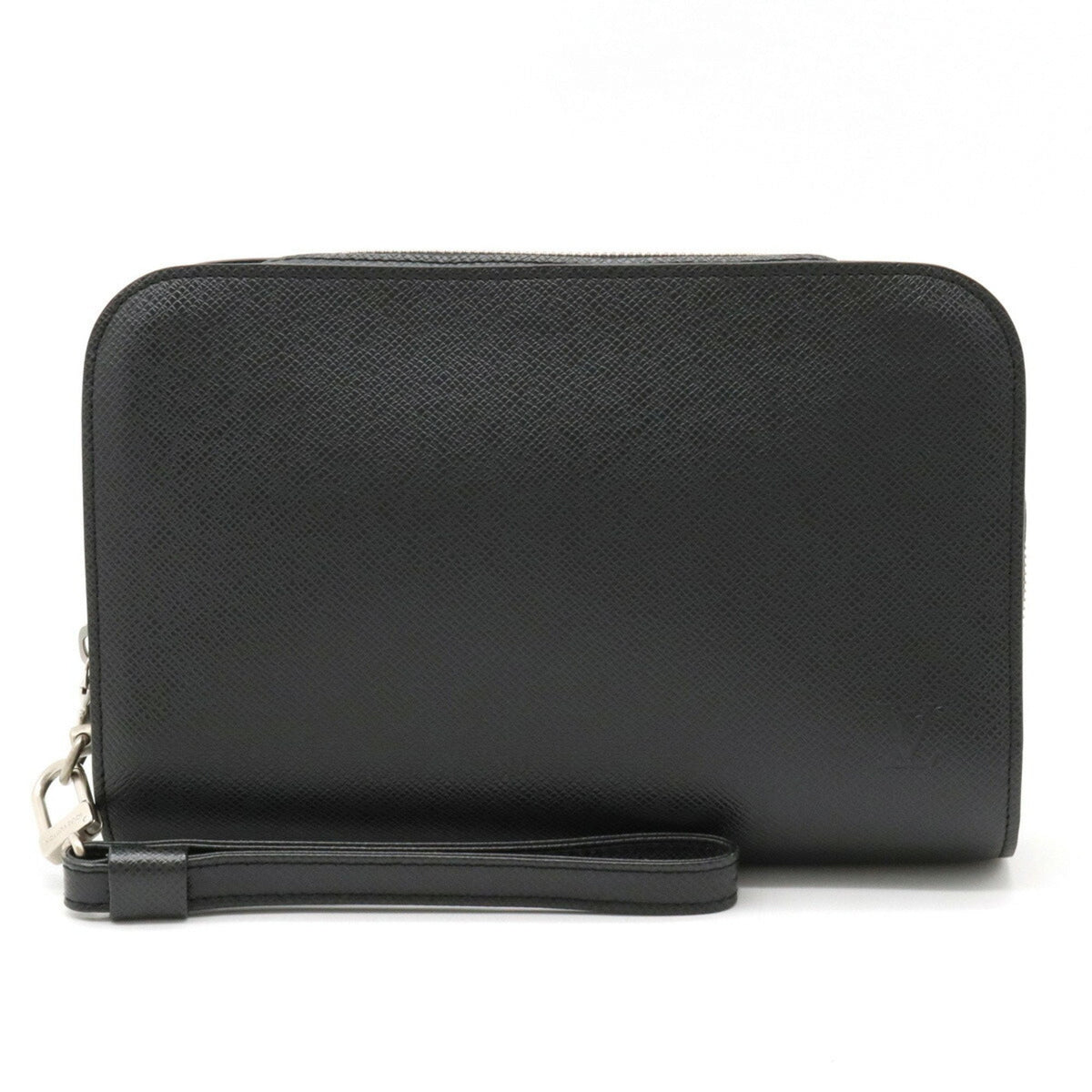 LOUIS VUITTON Taiga Baikal Second Bag Clutch Handbag Ardoise Black No Sticky M30182