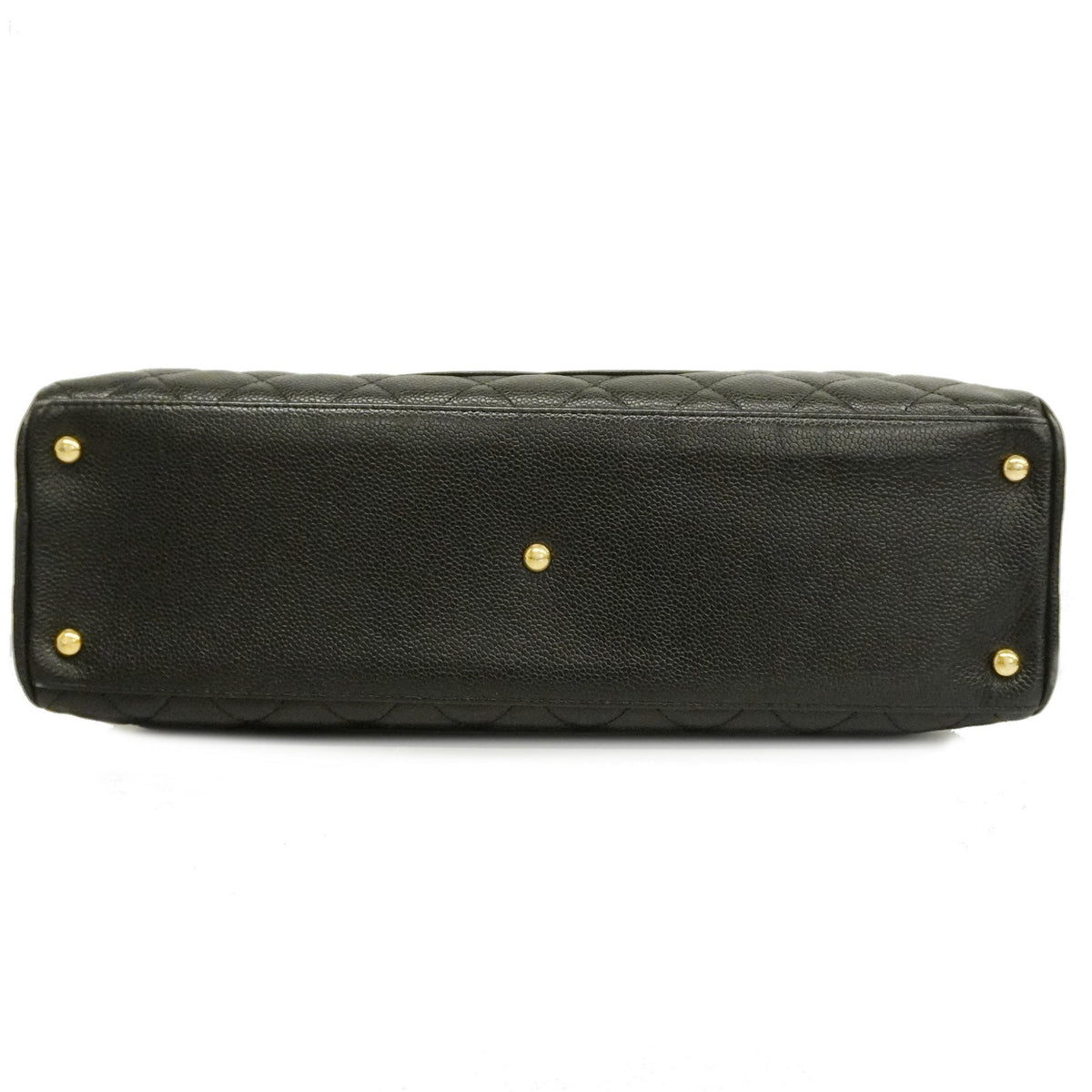 ChanelAuth  Matelasse HandBag Women's Caviar Leather Black