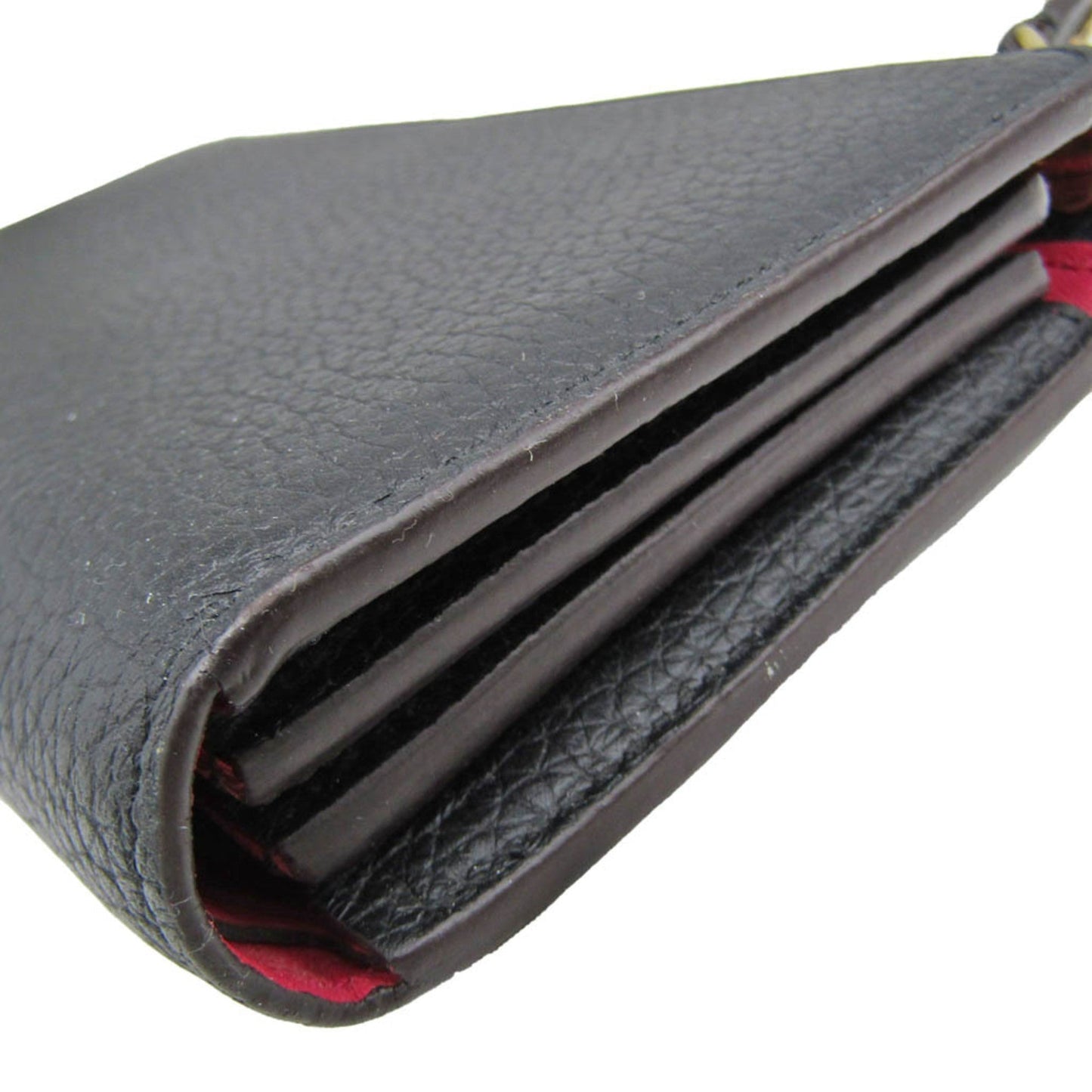 LOUIS VUITTON Taurillon Comete Wallet M63102 Women's Taurillon Leather Long Wallet [bi-fold] Noir