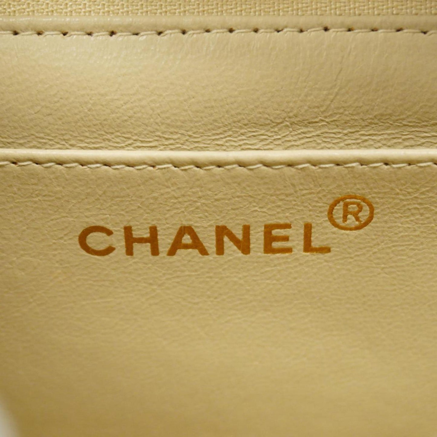 Chanel Shoulder Bag Mademoiselle Chain Caviar Skin White Women's