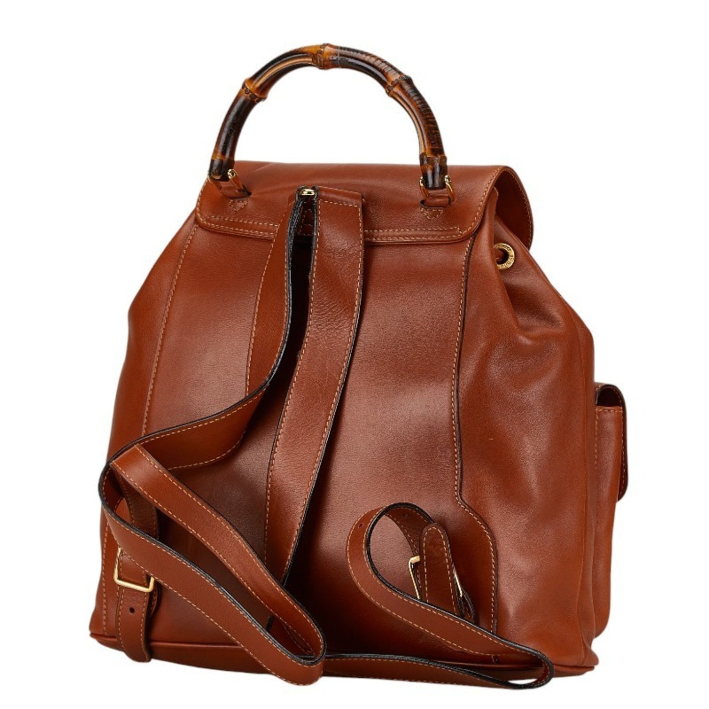 Gucci Brown Leather Backpack