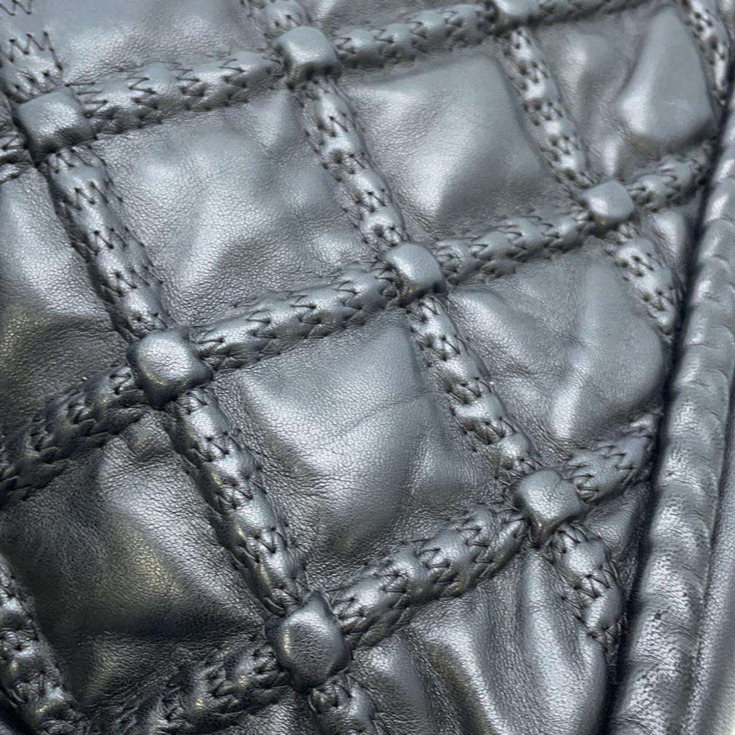 Chanel Shoulder Bag Matelasse Coco Mark Lambskin A36450 CHANEL Hand Black