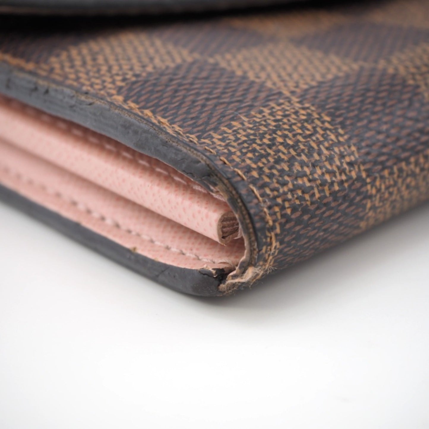 LOUIS VUITTON N60114 Portefeuil Sarah Damier Long Wallet Brown Women's