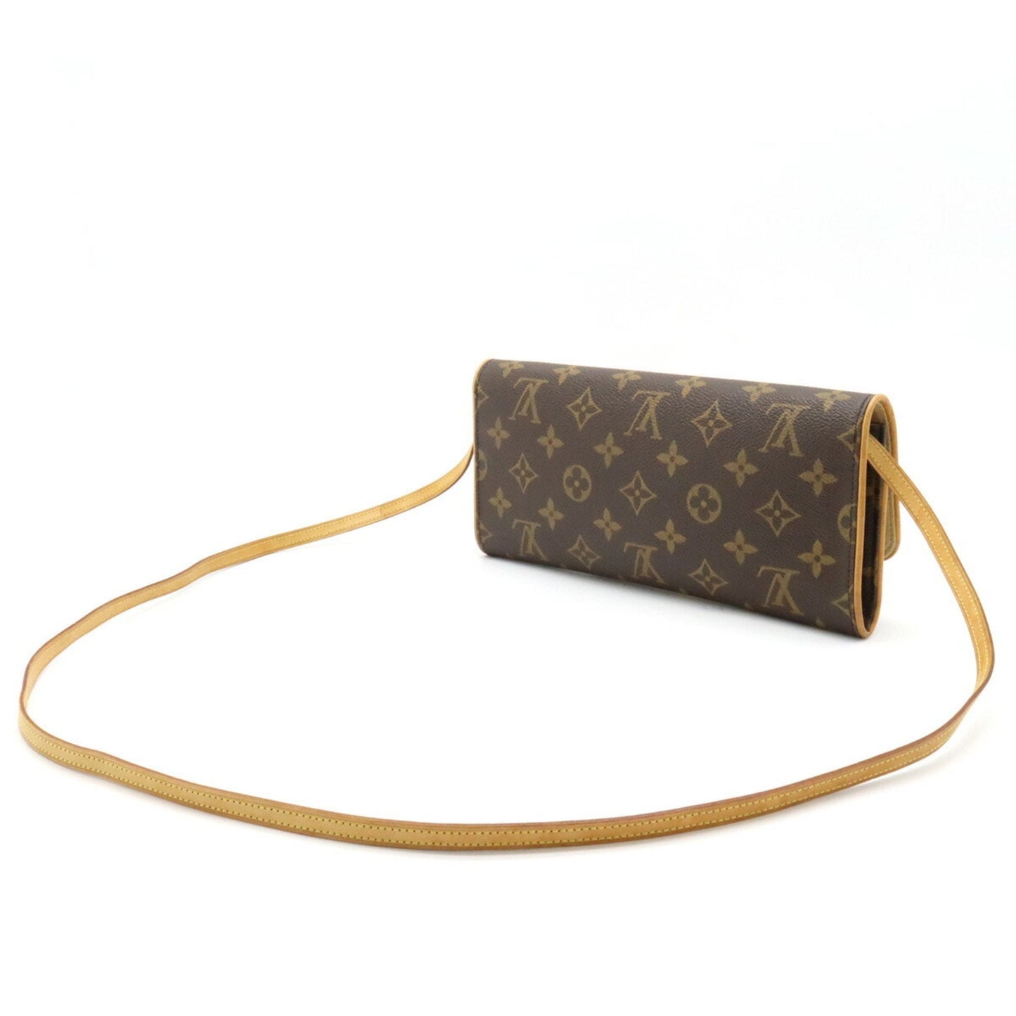 LOUIS VUITTON Monogram Pochette Twin GM Shoulder Bag Clutch M51852
