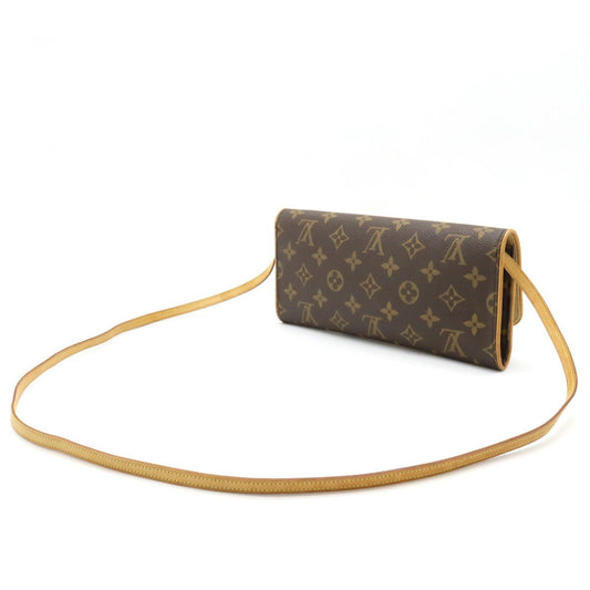 LOUIS VUITTON Monogram Pochette Twin GM Shoulder Bag Clutch M51852