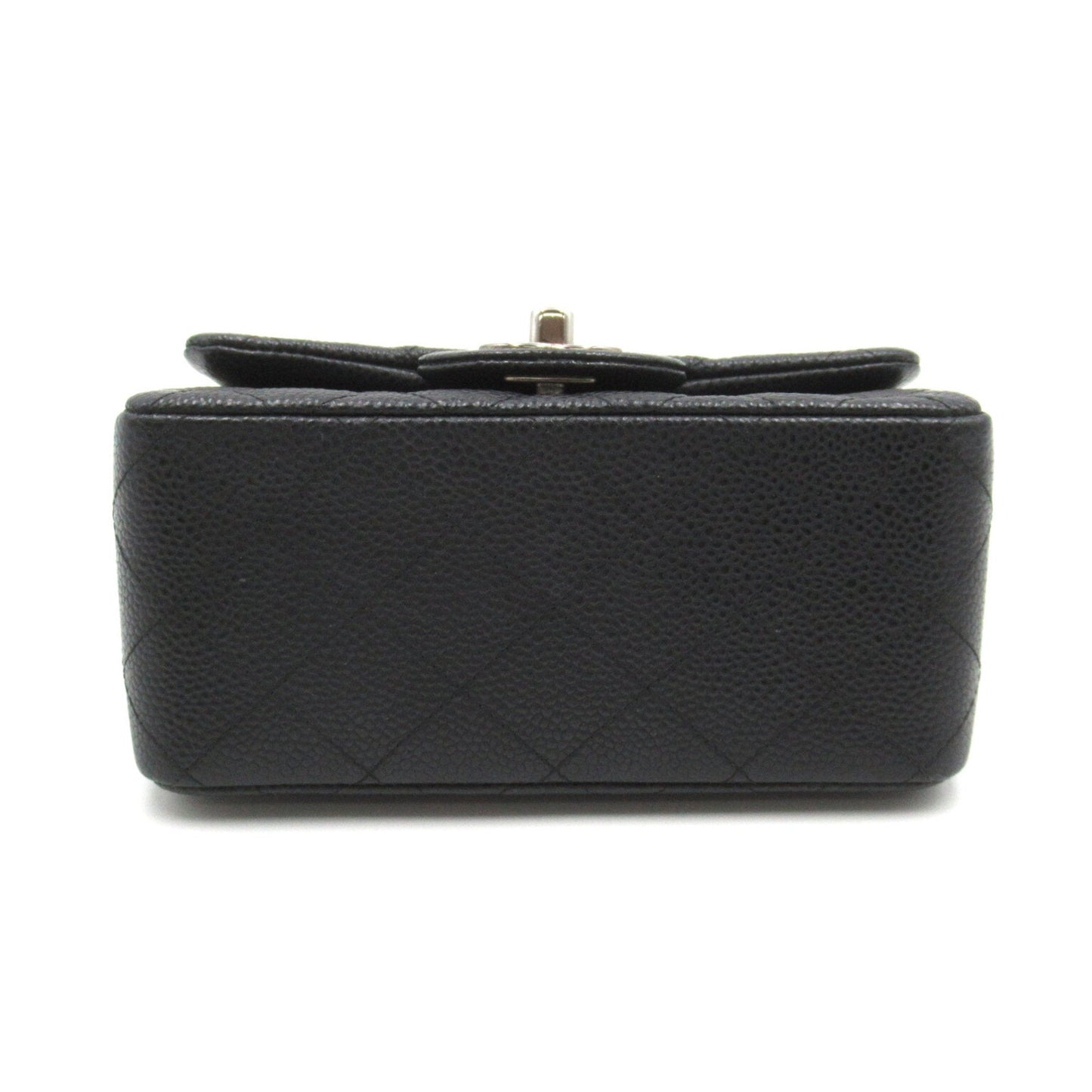 CHANEL Mini Materasse Chain Shoulder Black Caviar Skin (Grained Calf)