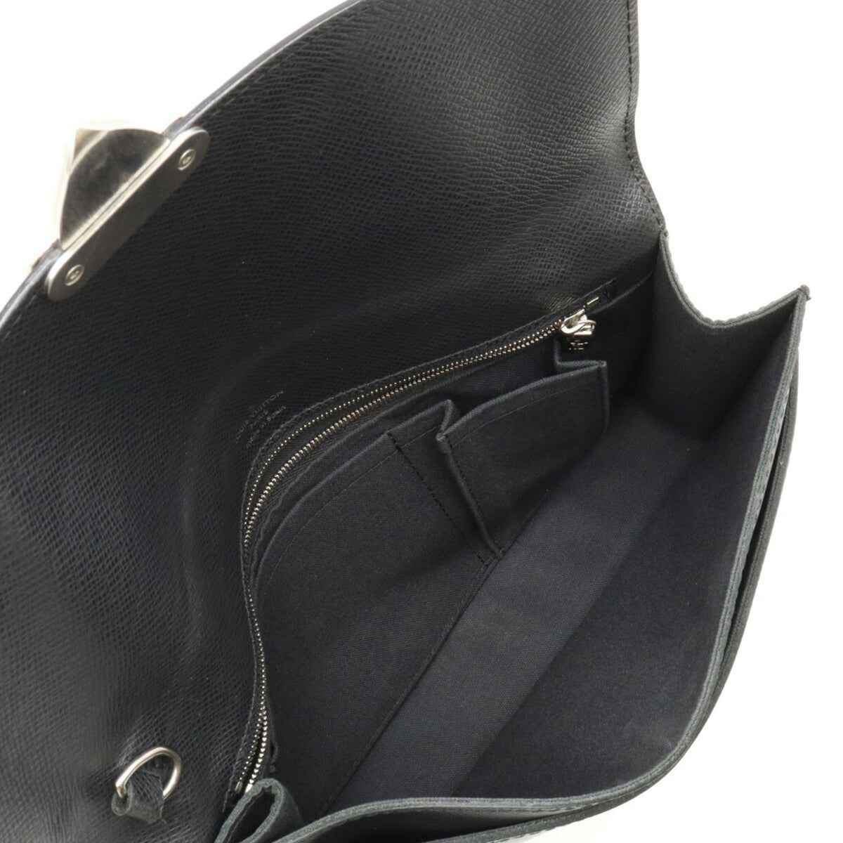 LOUIS VUITTON Taiga Belair Second Bag Clutch Ardoise Black M32592