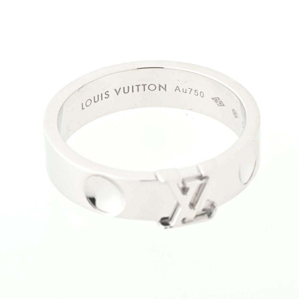LOUIS VUITTON Ring Bergen Preinte LV Q9K97K White Gold