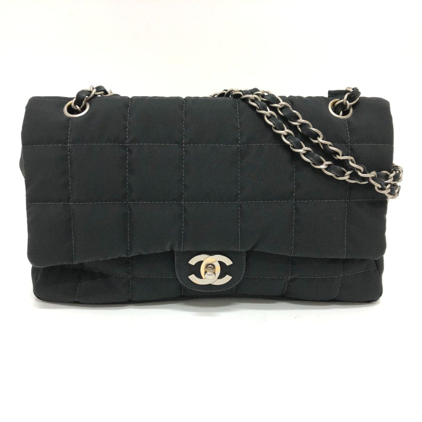 Chanel CC Mark Chain Bag Crossbody Shoulder Bag Black SilverHardware