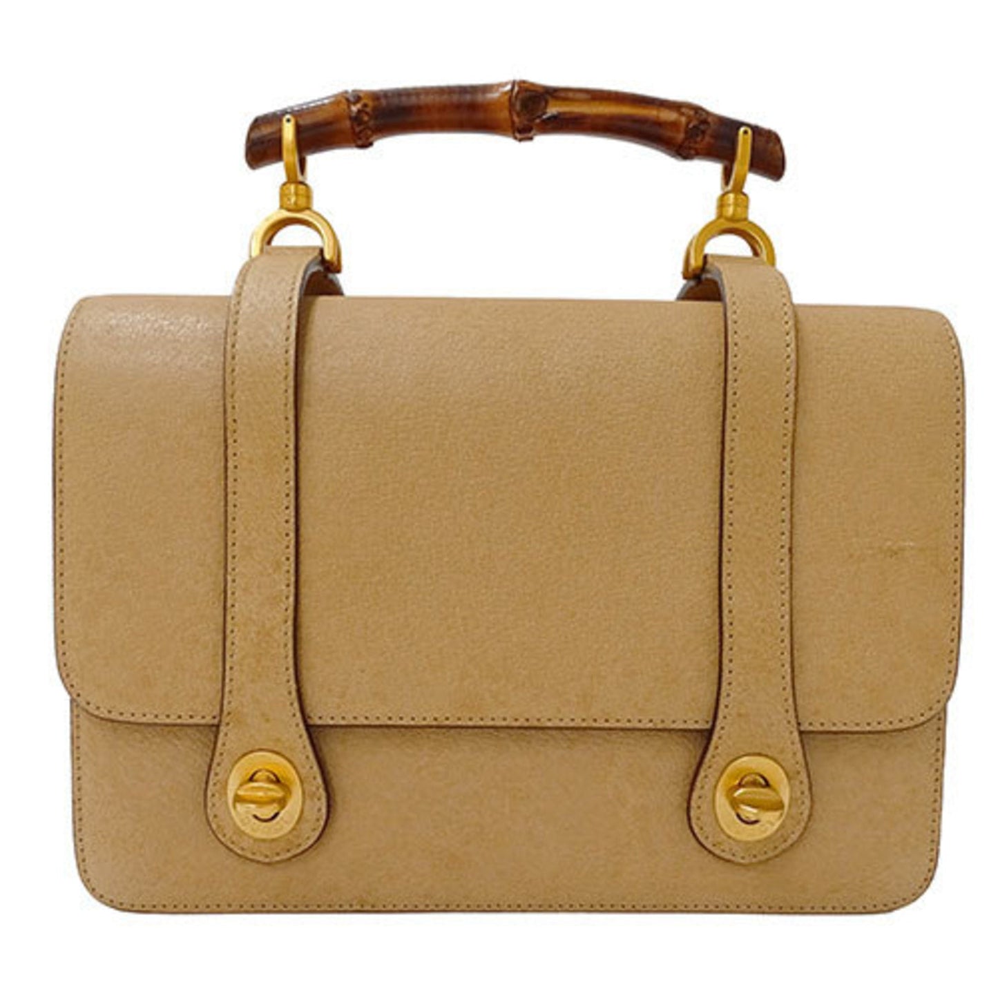 Gucci Beige Leather Handbag Shoulder Bag