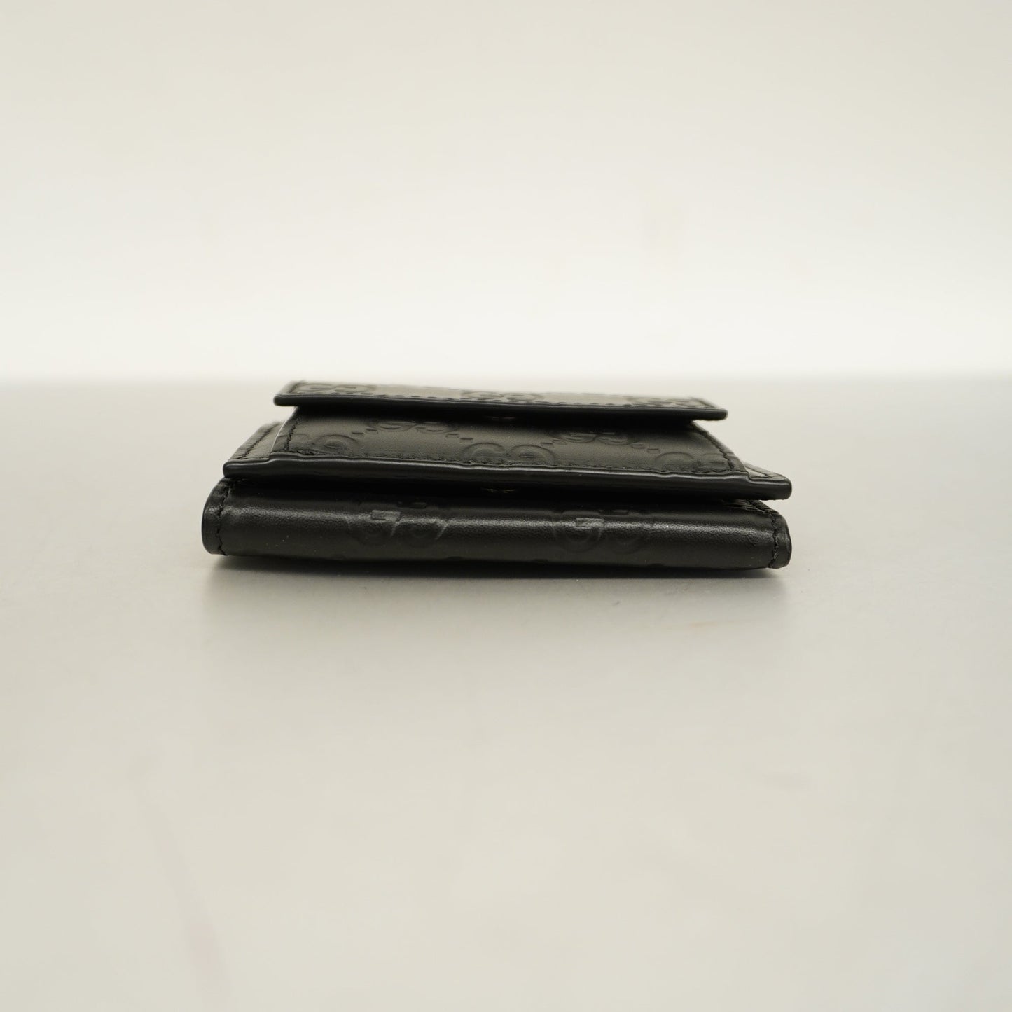 GUCCI  Tri-fold Wallet  Sima 547070 Leather Wallet [tri-fold] Black