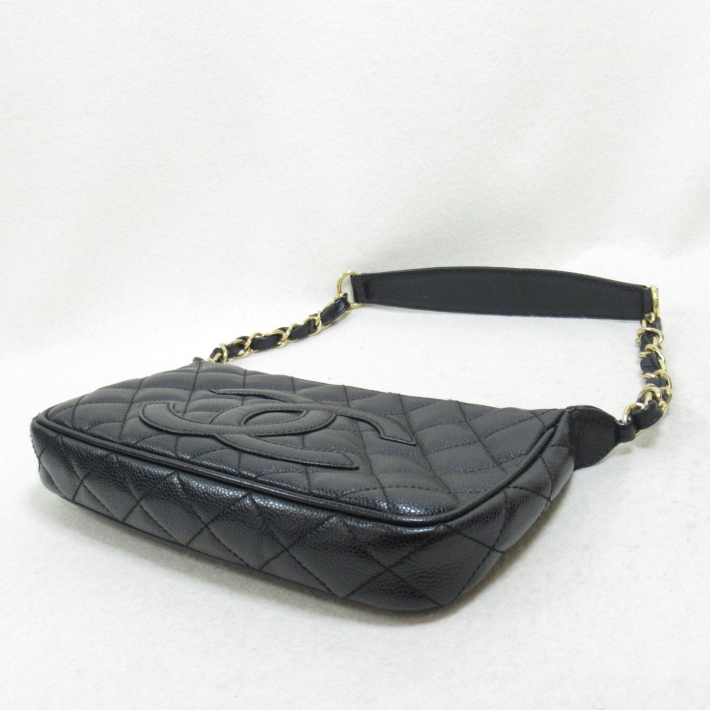 CHANEL Accessory pouch Black Caviar Skin (Grained Calf)