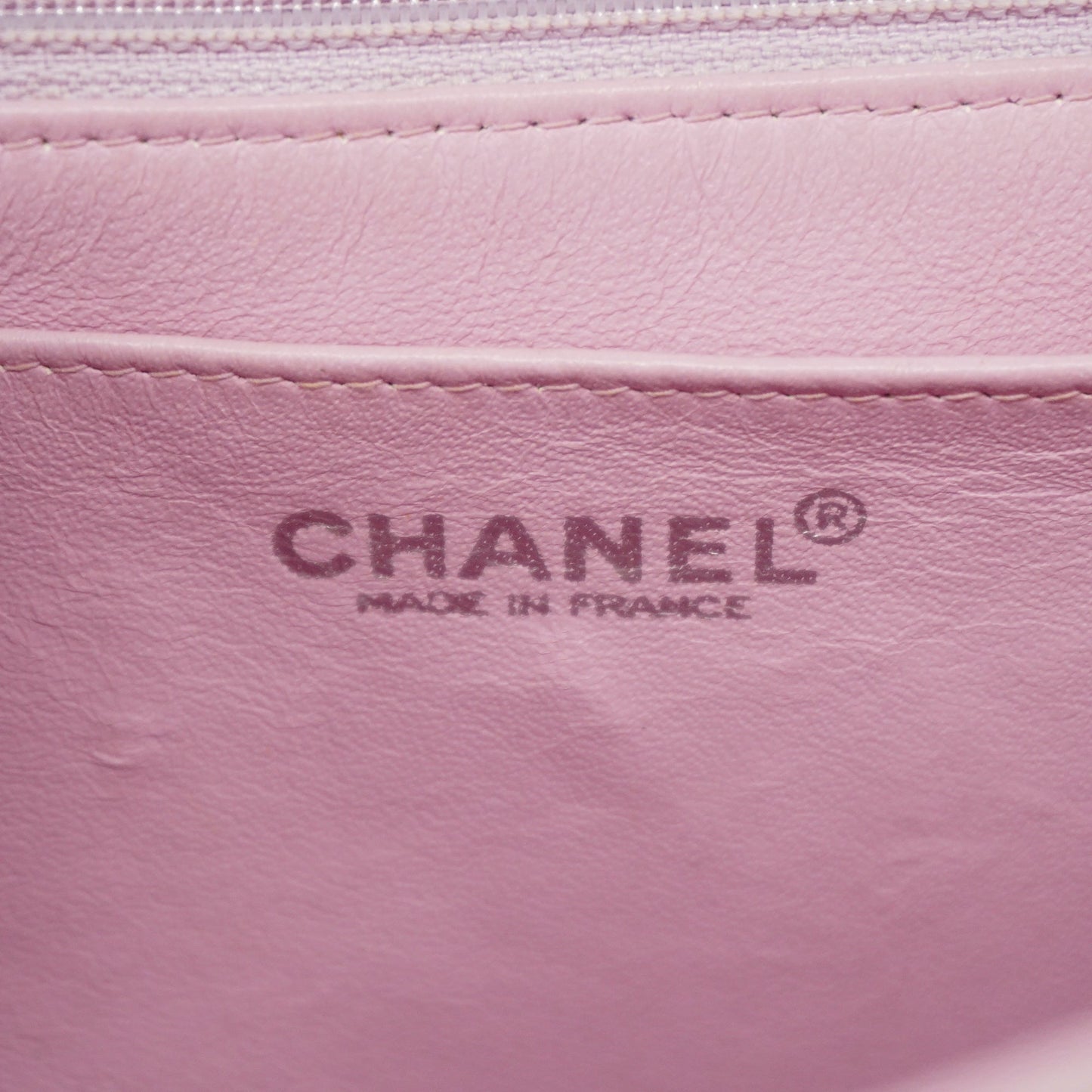 Chanel shoulder bag matelasse single chain cotton pink silver metal